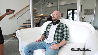 Assfuck on top after super sloppy cock sucking