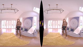 Big Treat - Stripping Busty Babe in HD VR - SexLikeReal