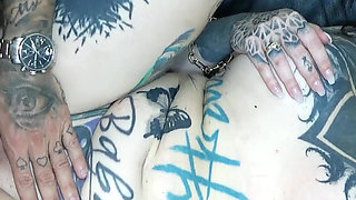 German Scout - German Split Tongue Tattoo Model Balea Scarleg at 2nd Porn