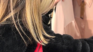 I Was Buying Some Clothes, the Clerk Spied on Me in the Dressing Room, and at the End of His Shift I Waited for Him to Suck His Cock