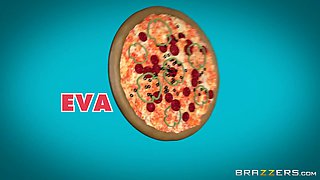 Zz Pizza Party: Part 1 With Xander Corvus, Eva Notty - Brazzers