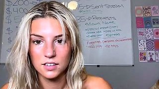 Naked Blonde Teen Girl Pussy Masturbation On Webcam