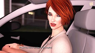 Big boobs in an erotic story with some pc gameplay action