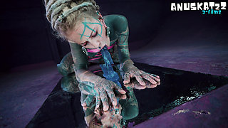 Your Trippy Hippie Plays with Pippie and Anal Dildo