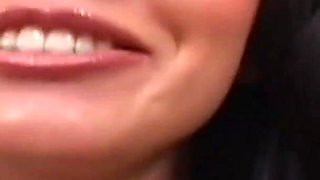Brunette milfs feet cum covered after a hot fuck