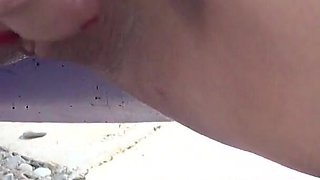 Hot Californian Granny Demi Loves Masturbating in the Sun