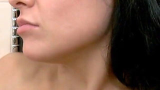 Amazing lesbians having fun in bathtub