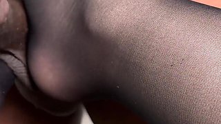 Iris Catches Momo Watching Pantyhose Porn and Gets Creampied