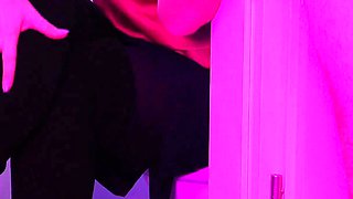 Sexy Business Woman with Boss in Office Restroom for Ripping off Nylon Sex