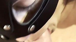 Submissive Tied Slut Takes a Hot Load in Her Mouth