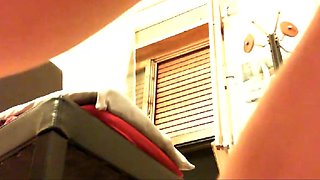 Extreme Big Black Dildo All in the Ass and Pussy for This Italian Slut