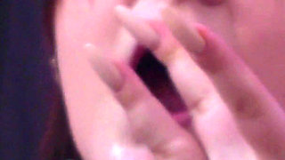 Naked Twerking and Slobbering with a Dildo