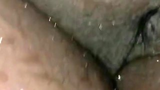 In the Shower Slapping My Fat Black Juicy Pussy