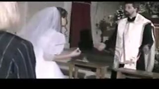 the priest analyze the big breasted bride