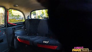 No way she sucks his Big Black Cock when the traffic lights go crimson - viral - female faux cab
