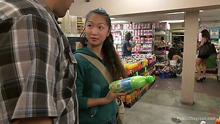 Sweet Asian Slut Fucked And Humiliated In A Corner Store - PublicDisgrace