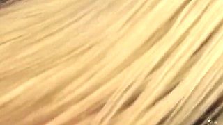 Hot blonde Sami gets her mouth busy by sucking huge dick