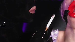 Bimbo Training 4 Restrained, Gagged & Human Ashtray