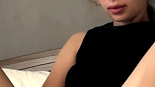 Amateur Schoolgirl Slut Masturbates