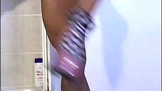 Spy Camera Watches Big Tit Amateur Milf In The Shower
