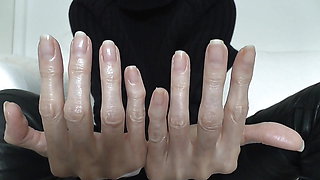 Creamed Hands Close-ups