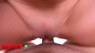 My girlfriend - Jade Amber’s horny stories lead to a nasty hotel pound with ken and a mouthful of jizz