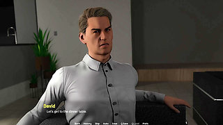 Away From Home - Animated Porn Game with MILFs