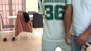 Hardcore Threesome Game: Stepdad & His Buddy Fuck the Gamer Slut with Two Huge Cocks