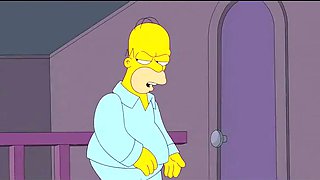 Marge Sucks Homer's Cock