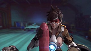 Tracer and his GF having fun