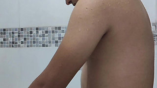 My wife and I agreed to make a video in the bathroom