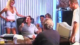 Blonde hottie drilled by the pool