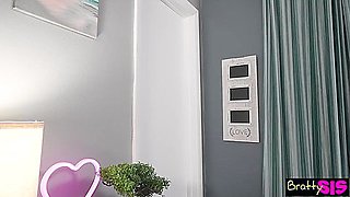 Naughty Nikki Nicole Slurps Up Shy Stepbros Big Dick In Shower