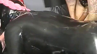 A cock surprise for the spitroast gimp