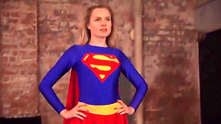 Superheroine Supergirl Does Battle with the Evil Seductress