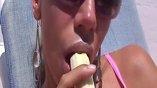 Perfect Babe From Germany Teasing at Swimming Pool