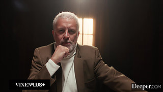 Deeper.Insatiable Yhivi Has Secret Sex With Boyfriend At Dinner Party