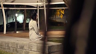 Chinese Horny Couple Cant Wait Till They Get Back Home, So They Fuck In The Public Bathroom 18+