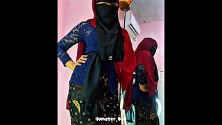Fitting Hijab Kebaya Dress with Thai Maid