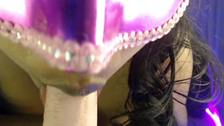Dildo Deep Hard Pussy Fuck Blowjob Pregnant Mommy Playing.