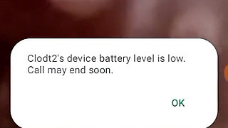 Cheating Married Ebony Slut Masturbating on Video Call