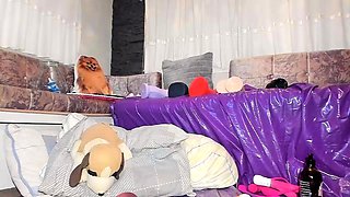 Milf blonde with black stockings in anal mmf