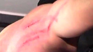 Curvy MILF Hard Spanking Her Fat Slave