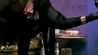 Stina Stone Femdom Spitting Crushing Feeding by German Mistress in Leather Gloves Part 2