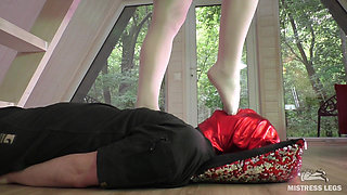 White Nylons on a Slave's Face: Trampling and Foot Worship