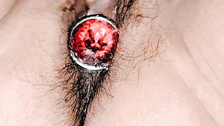 First Time Butt Plug Insertion and Then Fingering to Orgasm