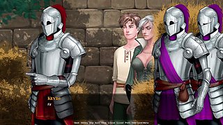 Anime adventure with big boobs and joystick action