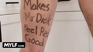 Freeuse cougar - Big Assed huge titted mylf Leya Falcon gets free used and facehole fucked by teen rod