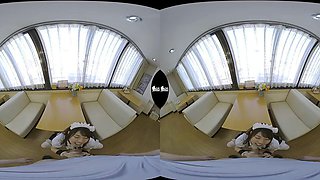 Another japanese maid p1: Blowjob, Hardcore  Brunette VR Porn