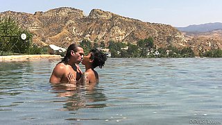 Hot outdoor missionary banging with Honey Gold and T Stone